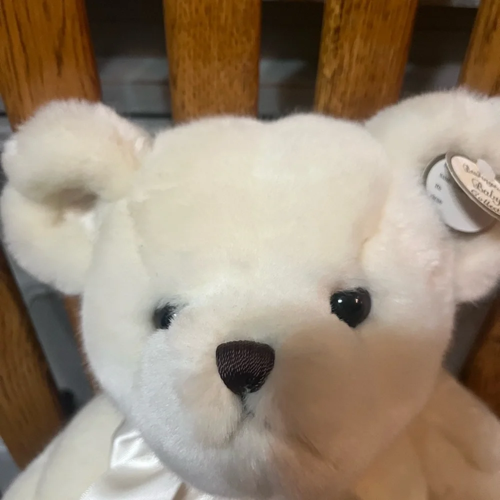 Bearington Baby Collection Cream Plush Bear- size 15.5 🧸🐻